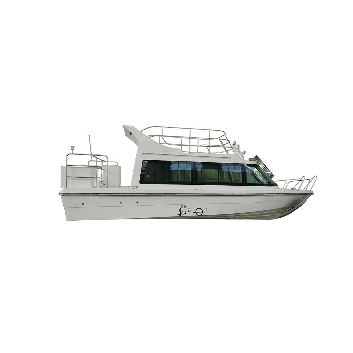 Bestyear 9.5m Fiberglass Sightseeing Passenger Boat with Flybridge for 20 Passengers